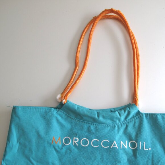 Moroccan Oil Fashion Tote Bag exterior pouches for phone, wallet,  Turquoise - Picture 3 of 6